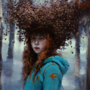 La abeja atrapada exhausta se consume en el aire by Susana Ragel