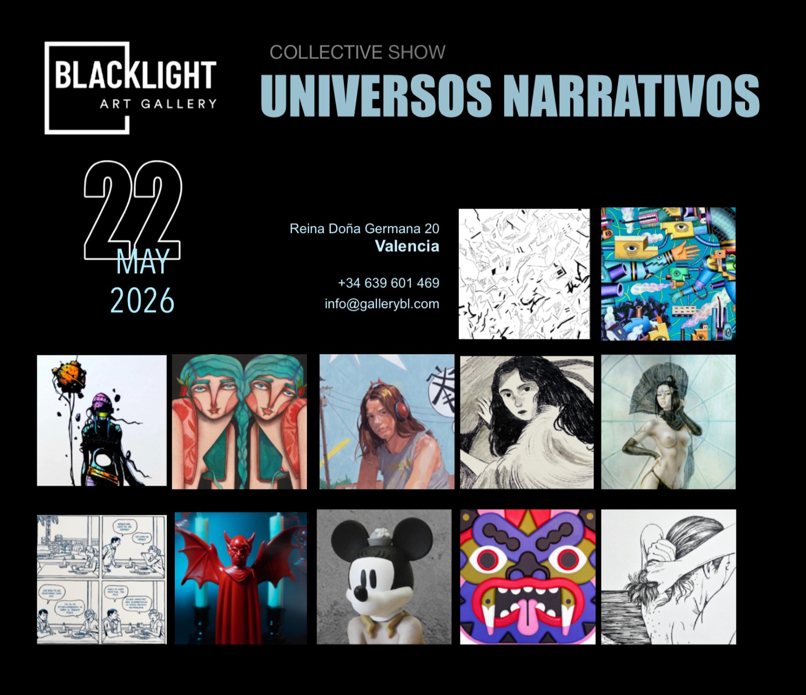 Slider mosaico universos narrativos movil