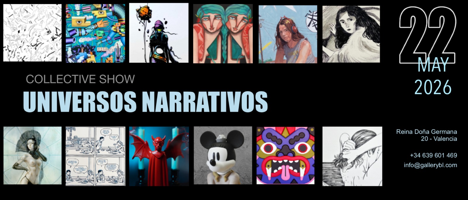 Slider mosaico Universos Narrativos